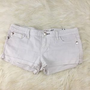 Fox Brand White Denim Shorts